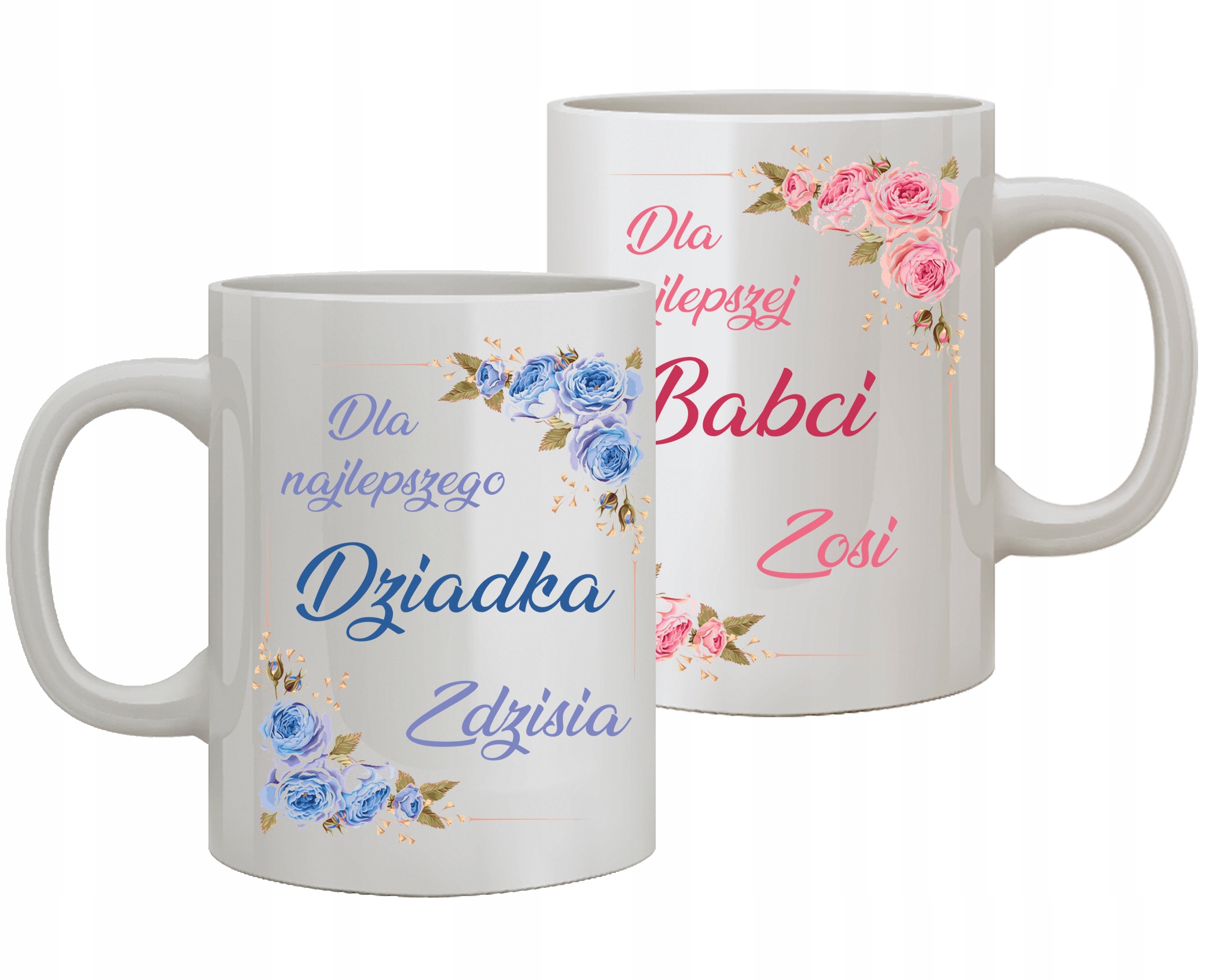 

Komplet Kubków Dla Babci I Dziadka Prezent 2SZT.