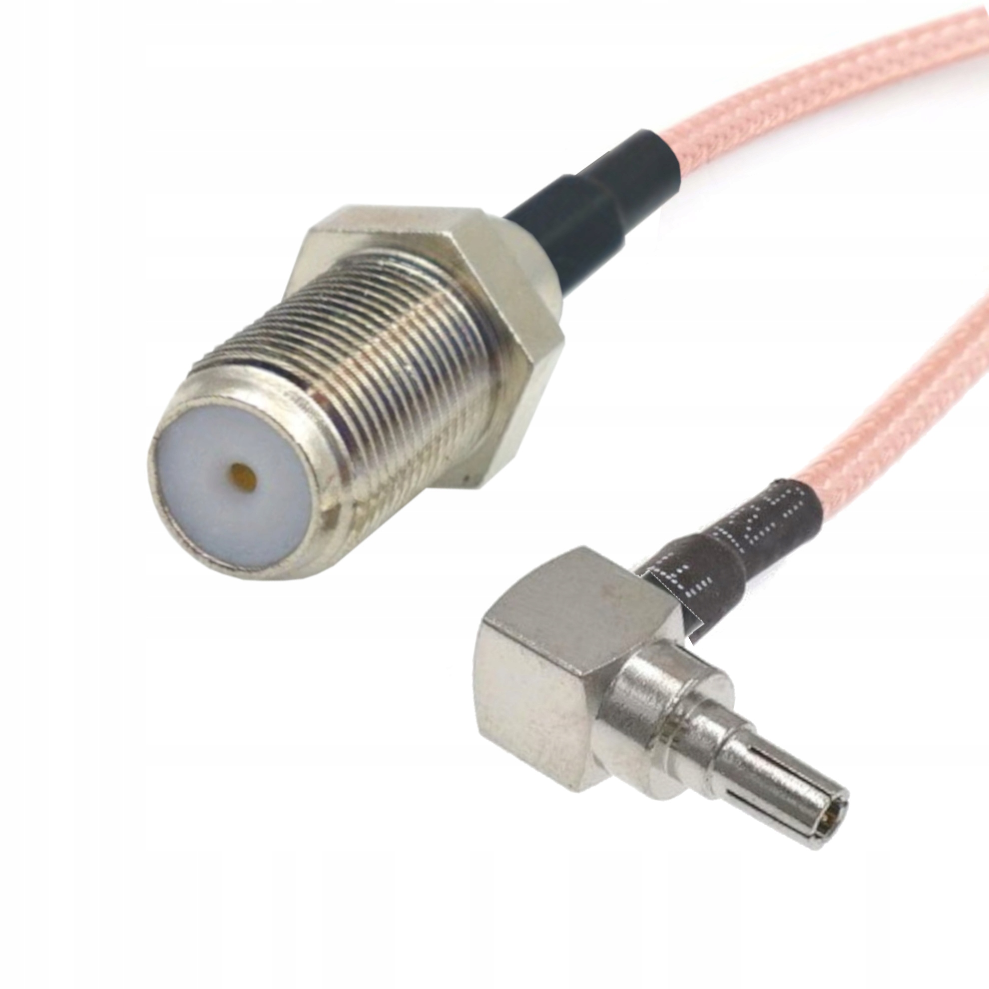 Pigtail CRC9 wtyk F gniazdo RG316 15cm