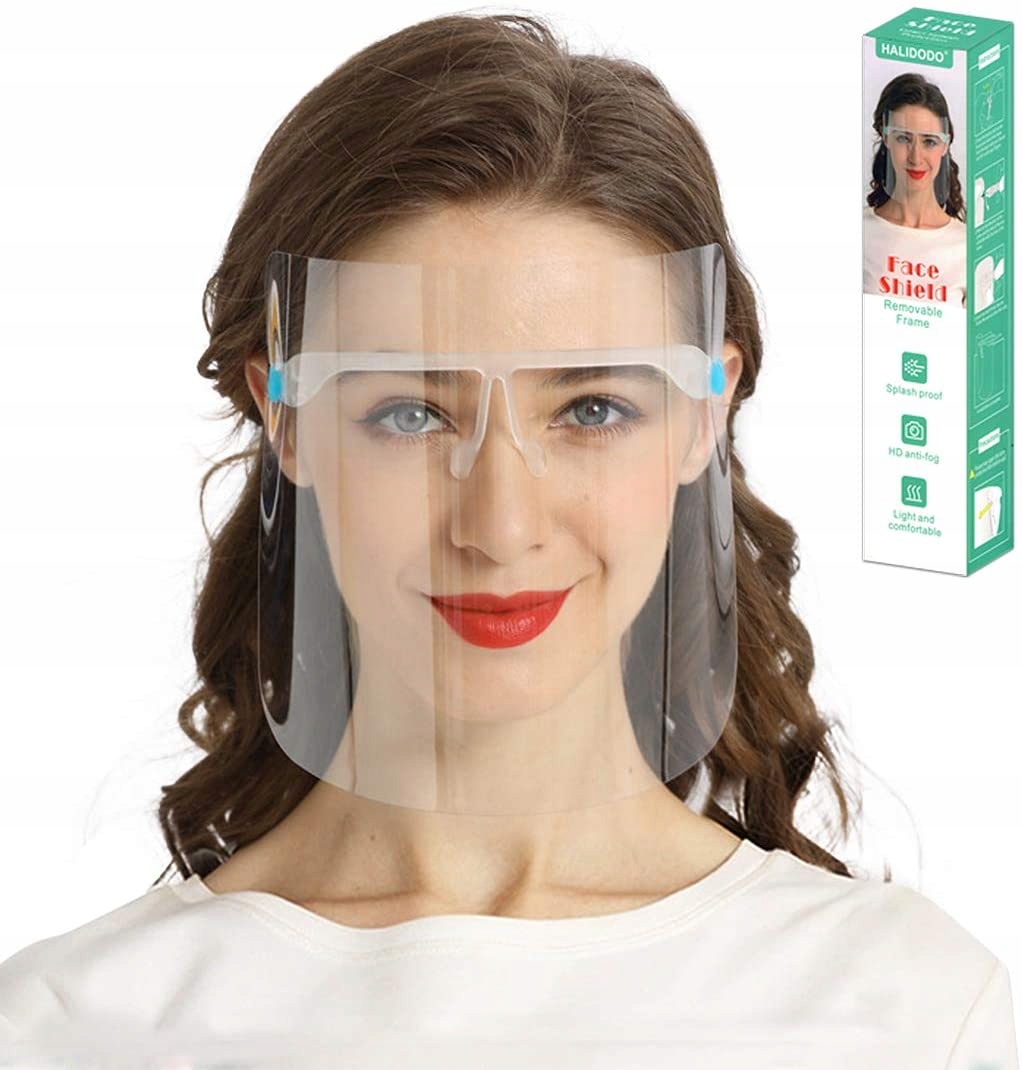 PRZYŁBICA OCHRONNA OKULAROWA OKULARY MASKA 2PACK