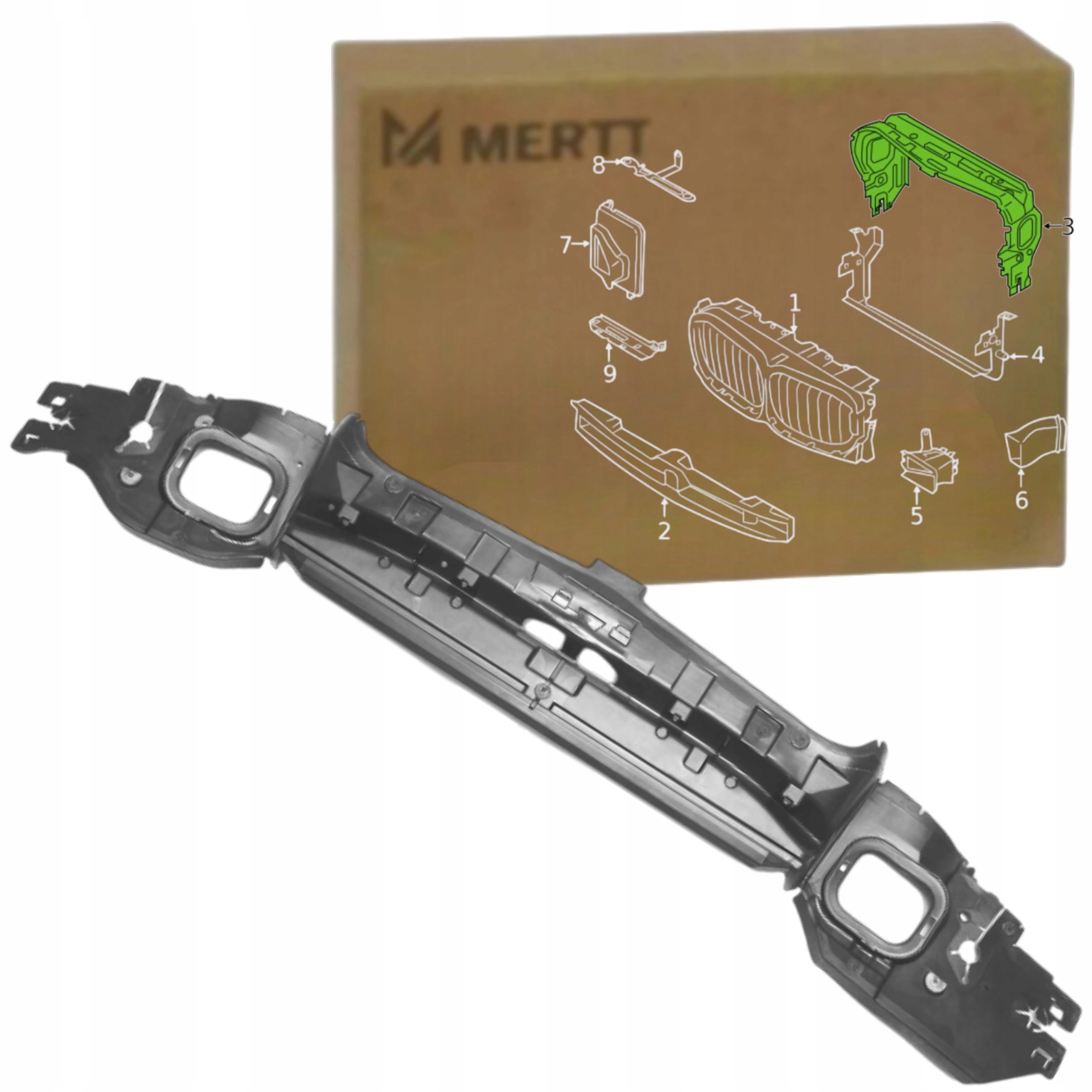 Bmw G05 G06 G07 Vstupní Kanál Horní Volant Vzduchu Přední Pás 51747421675