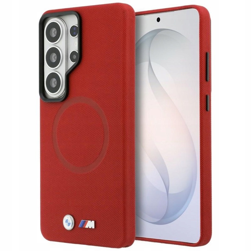 Bmw M Metal Logo MagSafe – Pouzdro pro Samsung Galaxy S26 Ultra (červené)