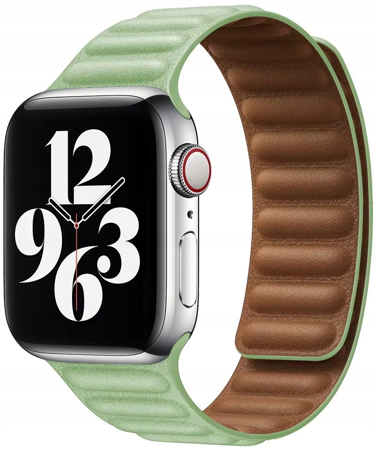 Pásek na magnet pro Apple Watch 3/4/5/6/7/8/9/SE seledinový Premium 42/44 mm