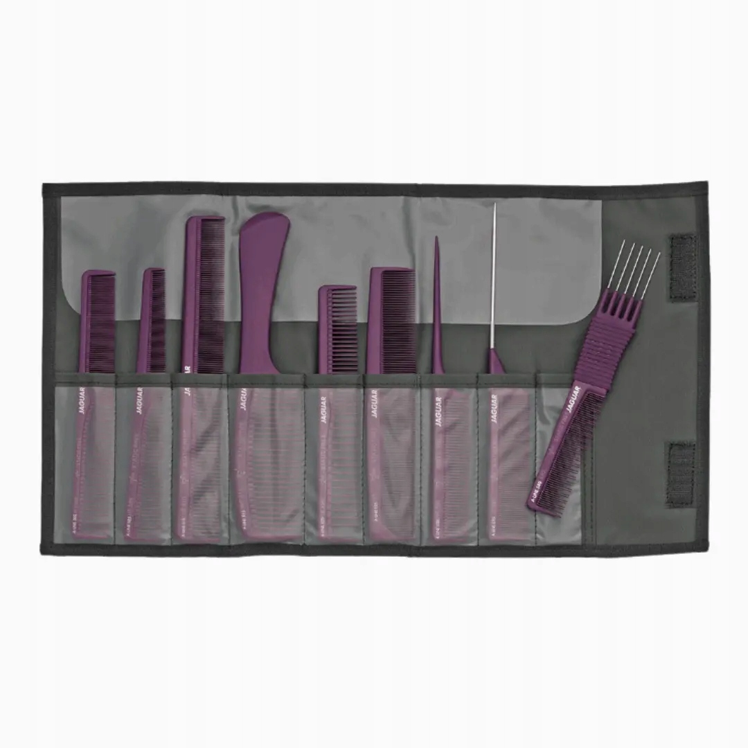 Jaguar A-Line Sada hřebenů Fialová 9 ks