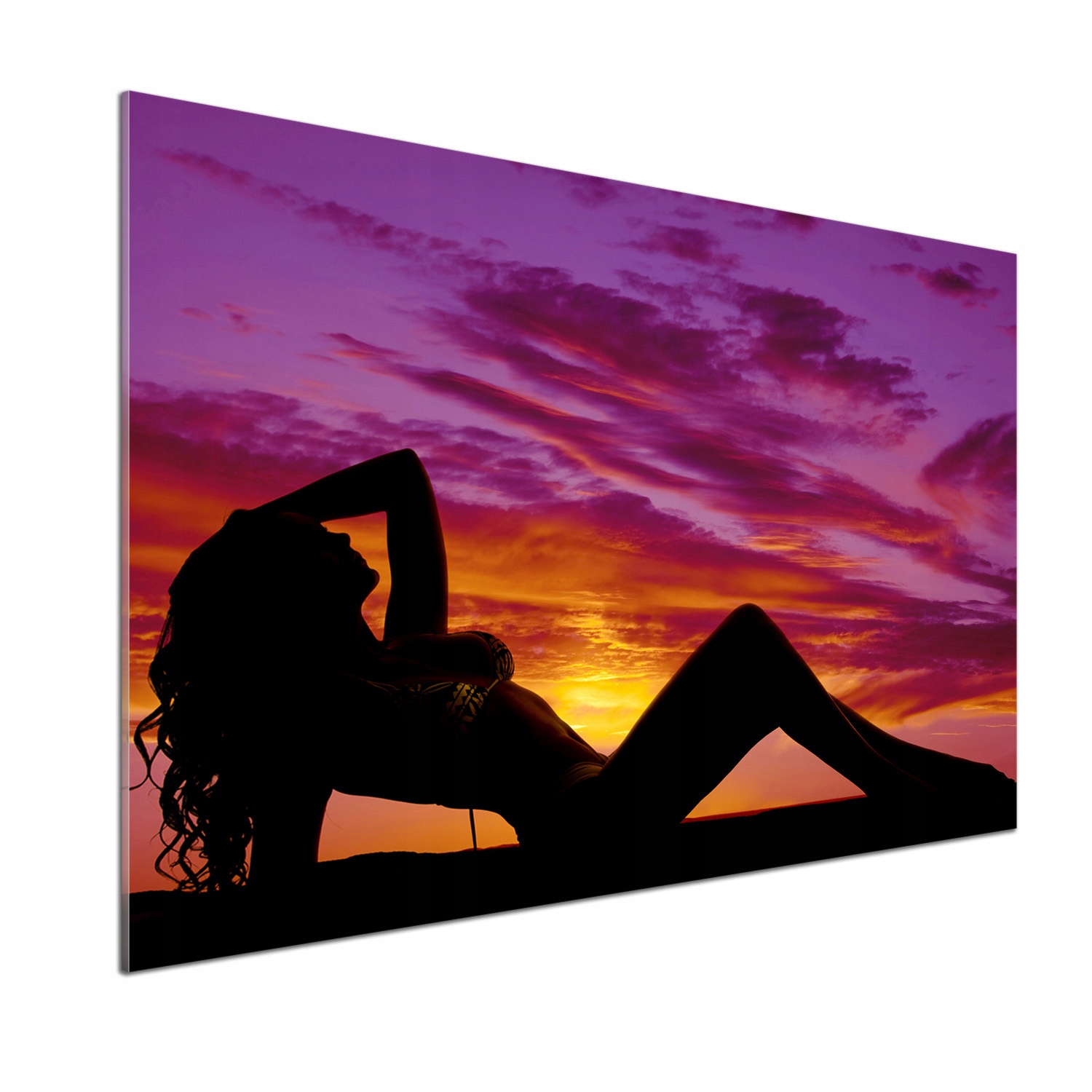 Panel do kuchyne Silueta ženy 100 x 70 cm Lepidlo