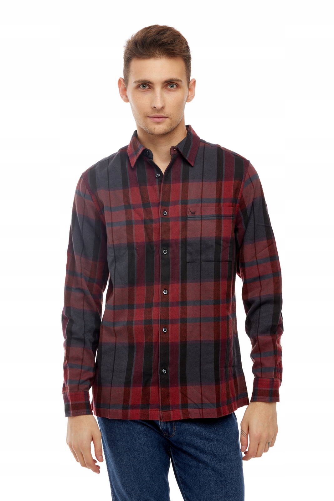 

Wrangler Ls 1 Pkt Shirt Black W5AE4C100 L