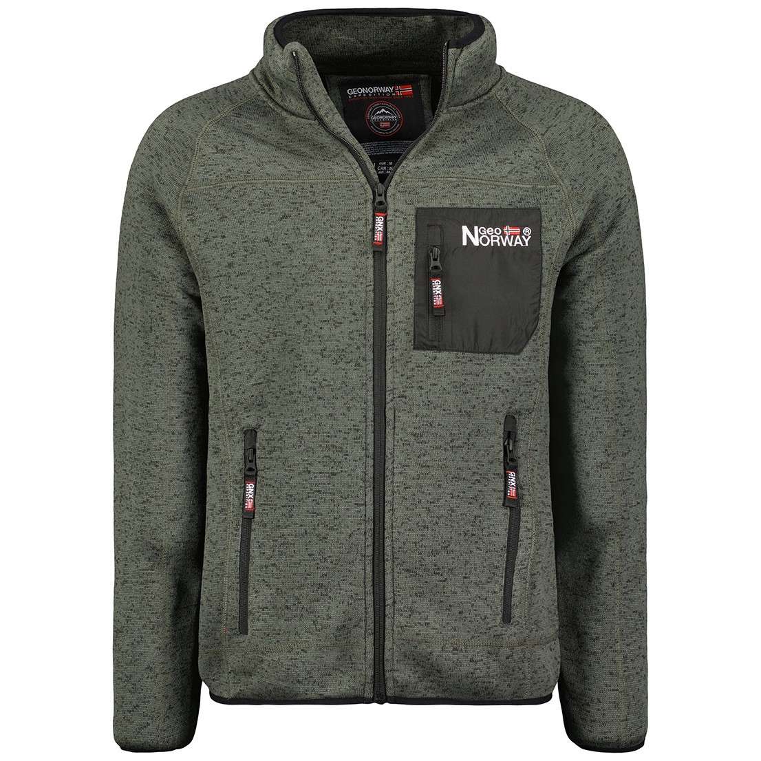 Geographical Norway mikina pánská Title Men zip M tmavě šedá
