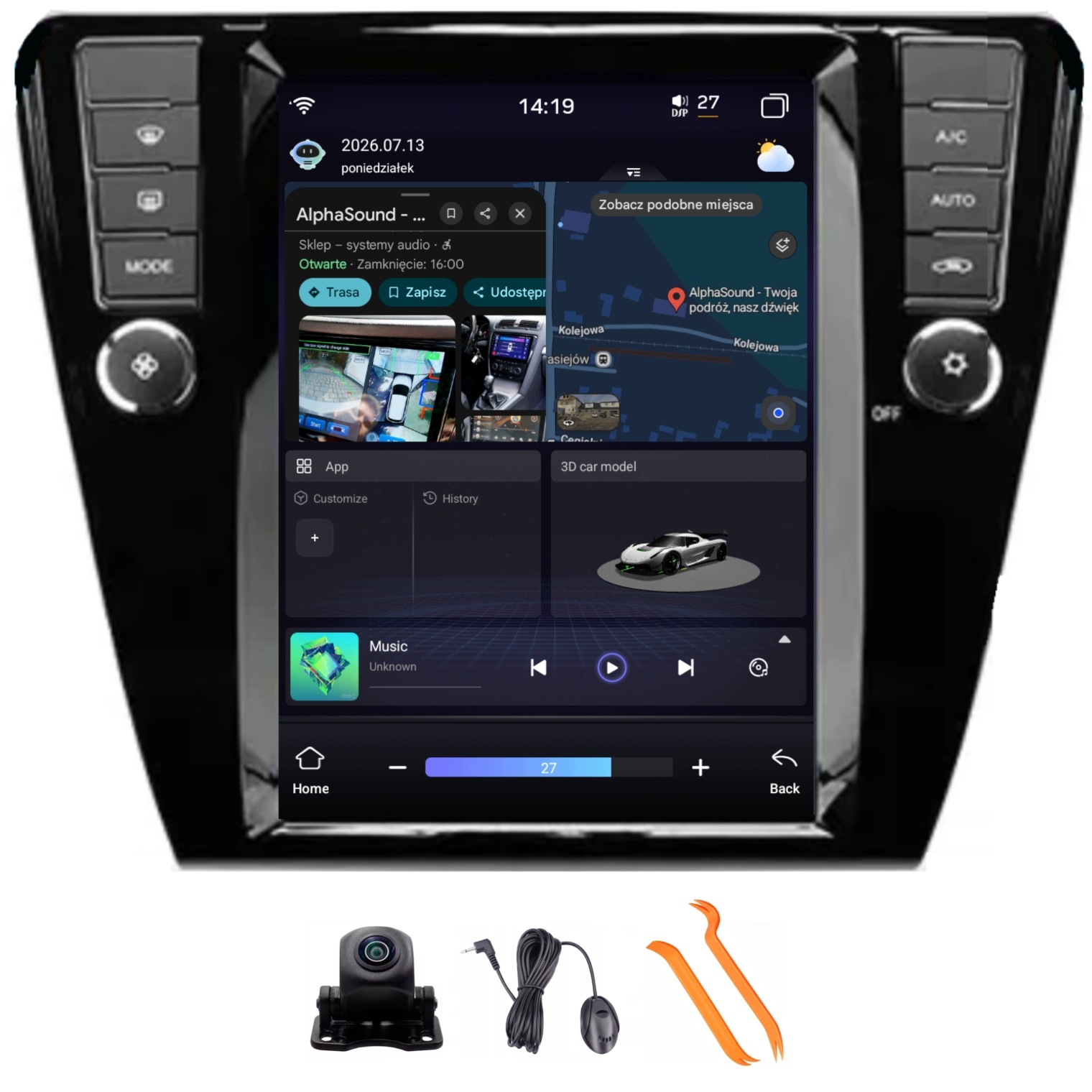 Radio Android Navigácia Škoda Octavia 3 13-19 4/64GB Lte 4G CarPlay Gps