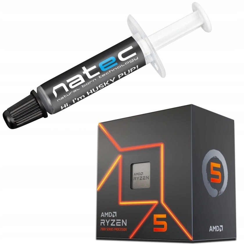 Amd Ryzen 5 7600 Box 3,8GHz 38MB AM5 100-100001015BOX pasta Natec