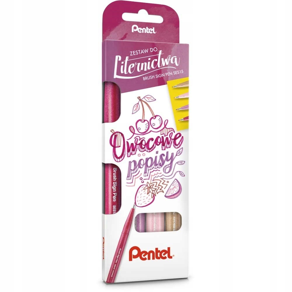 

Pisaki Pentel do liternictwa kaligrafii Zestaw 4sz