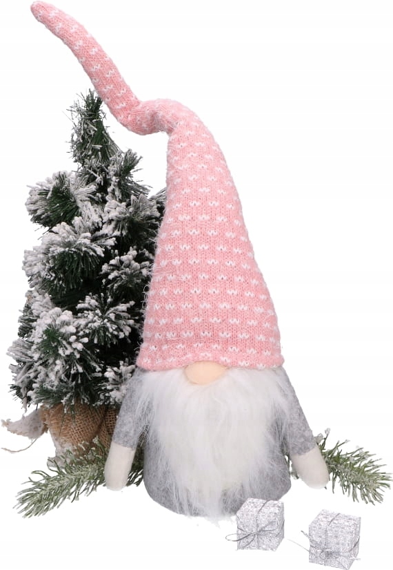 RÓŻOWY SKRZAT KRASNAL ŚWIĄTECZNY FIGURKA 50 CM Marka Emized