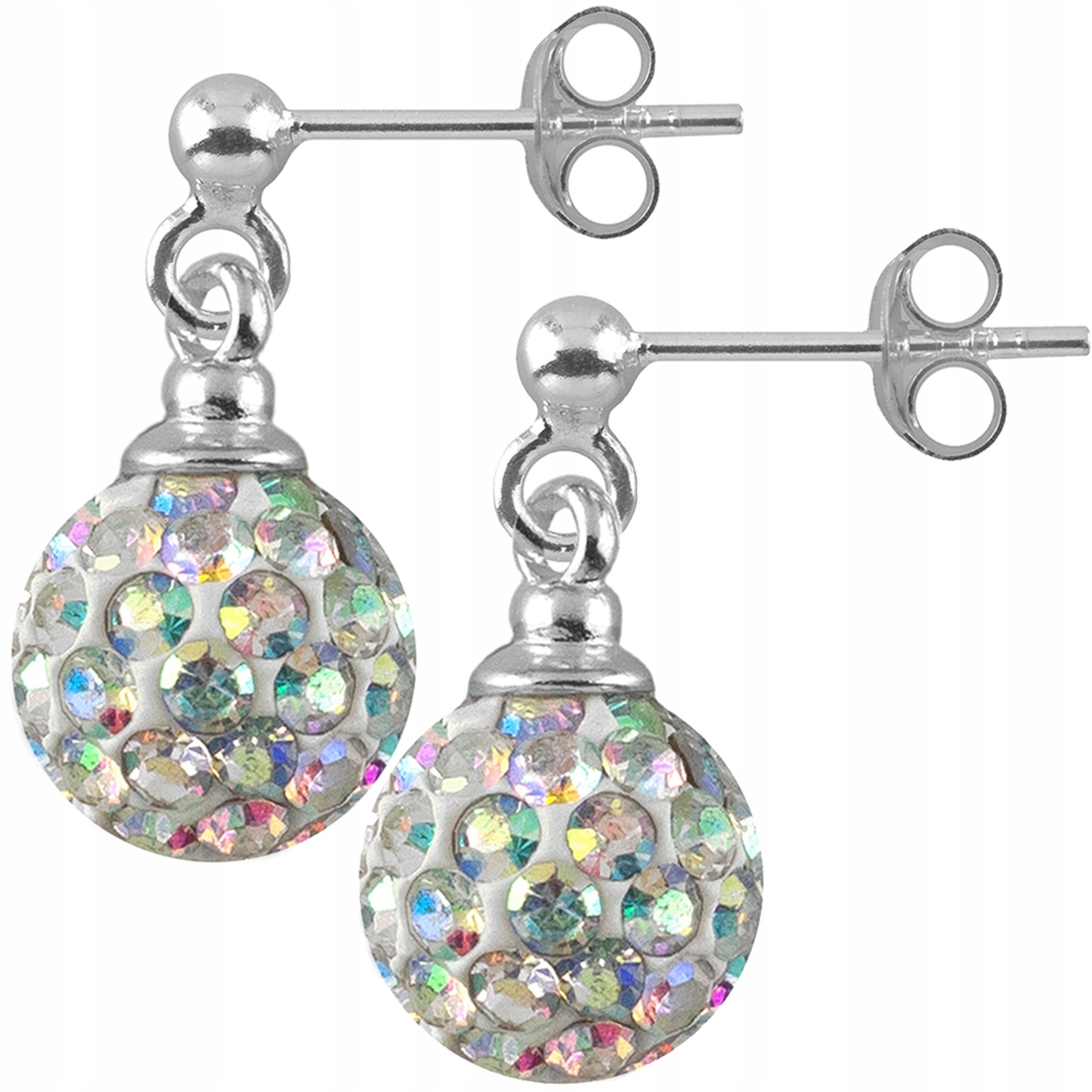 

Versil kolczyki sztyfty kulki Swarovski Srebro 925