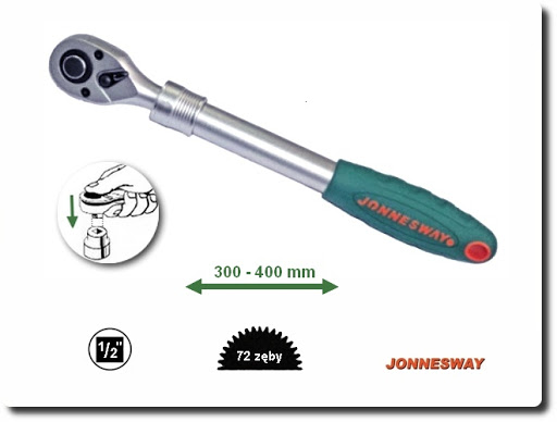 

Grzechotka rozsuwana teleskopowa 1/2" R5104