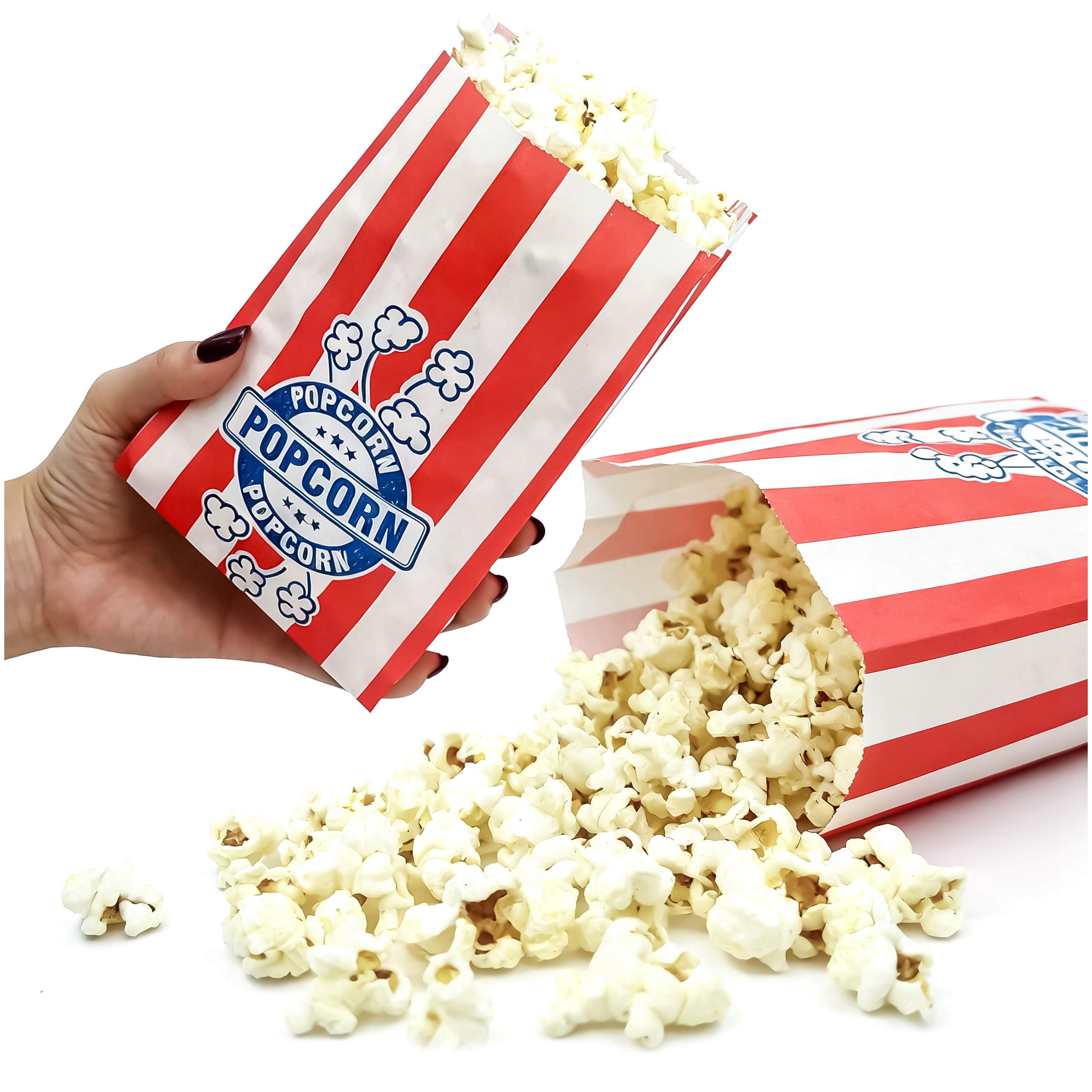 Torba Papierowa Torebki Papierowe 15x24cm Eko 1000 Szt. Z Nadrukiem Popcorn