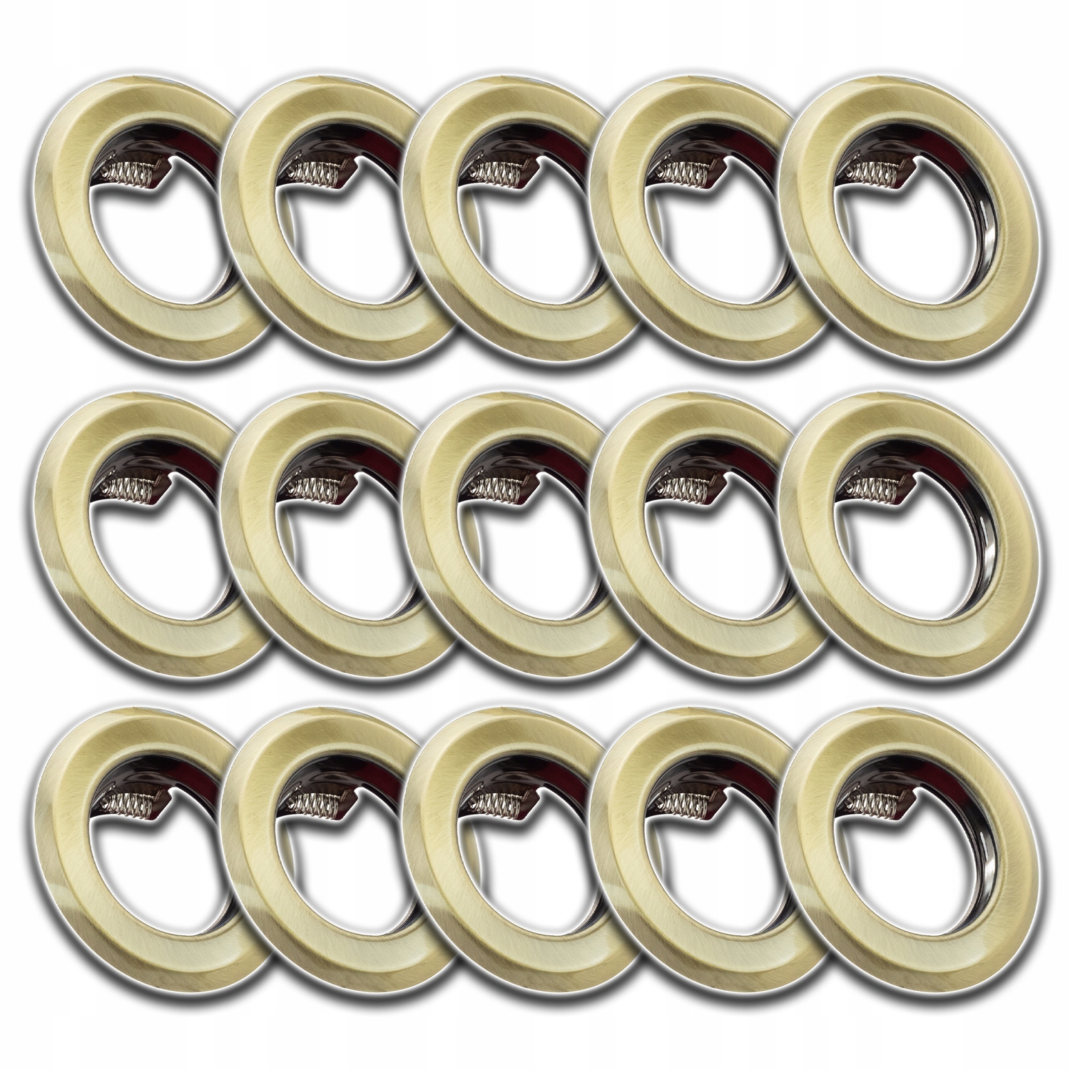 15xHLINÍKOVÉ Stropní Svítidlo Halogen Kruhové Očko Mosaz