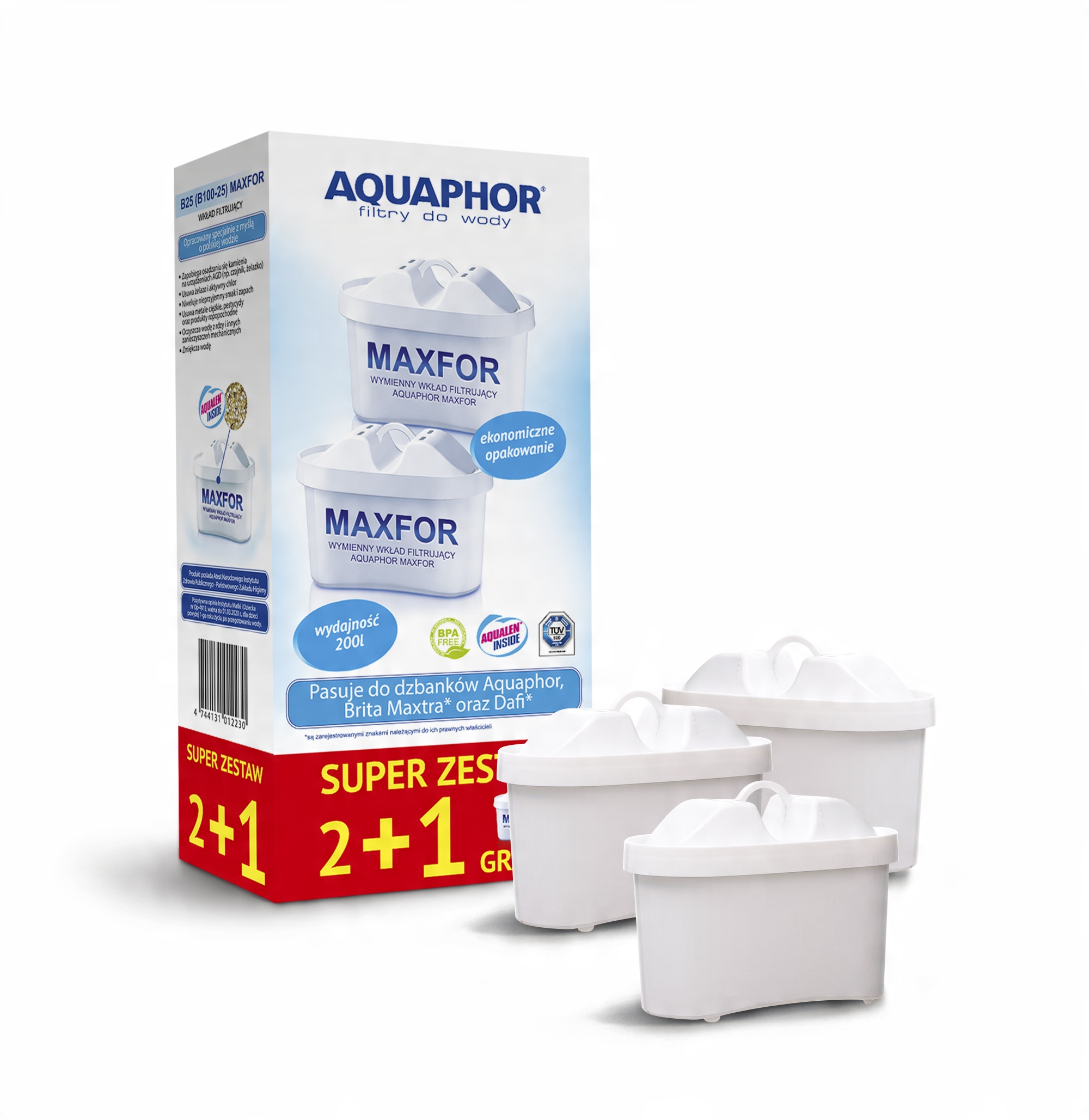 

Wkład filtrujący Aquaphor B25 Maxfor 2+1
