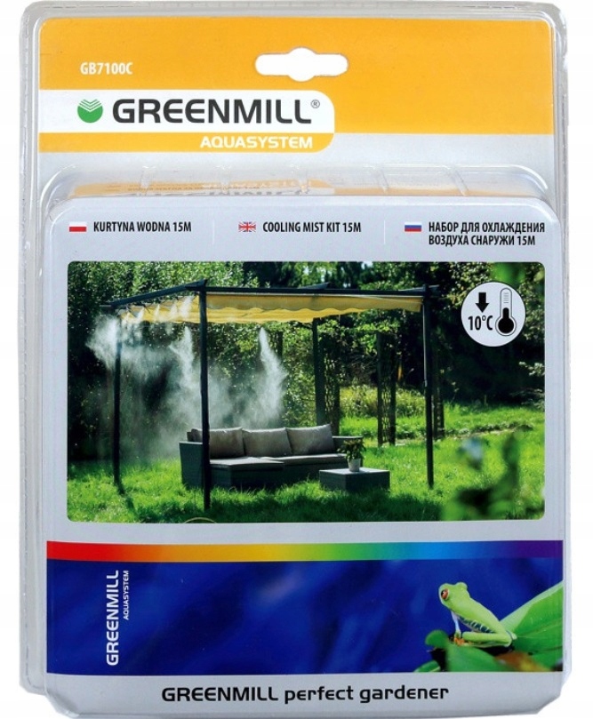 Vodní clona Greenmill – 8 trysek – chlazení terasy/zahrady