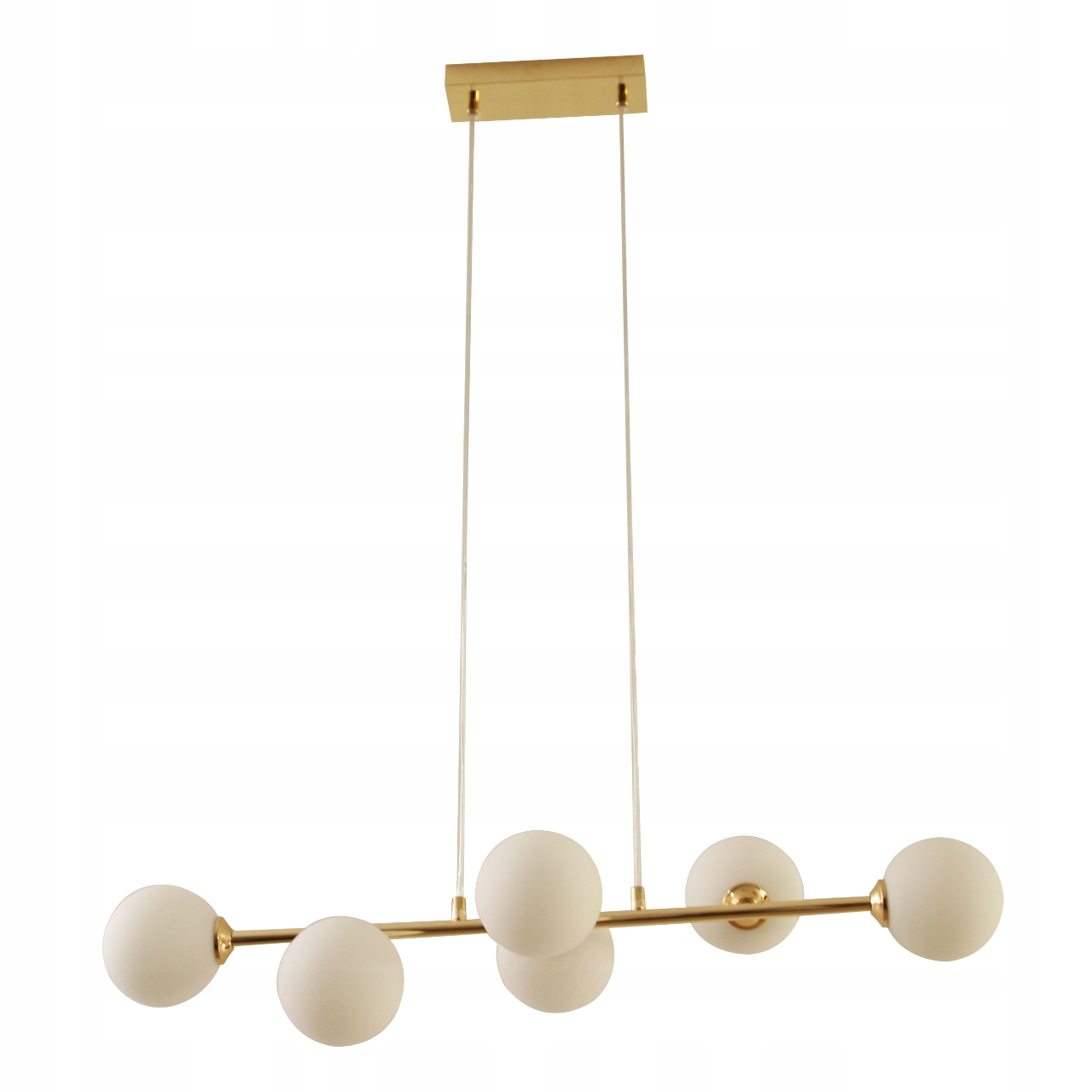 Lampa Wisząca Sufitowa Żyrandol Kule złota Nowoczesna Led mleczna