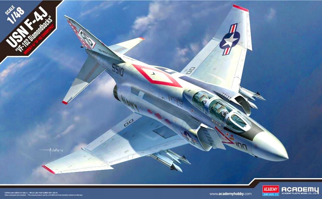 F-4 J Phantom II Diamantová Zpět 1:48 Academy 12323