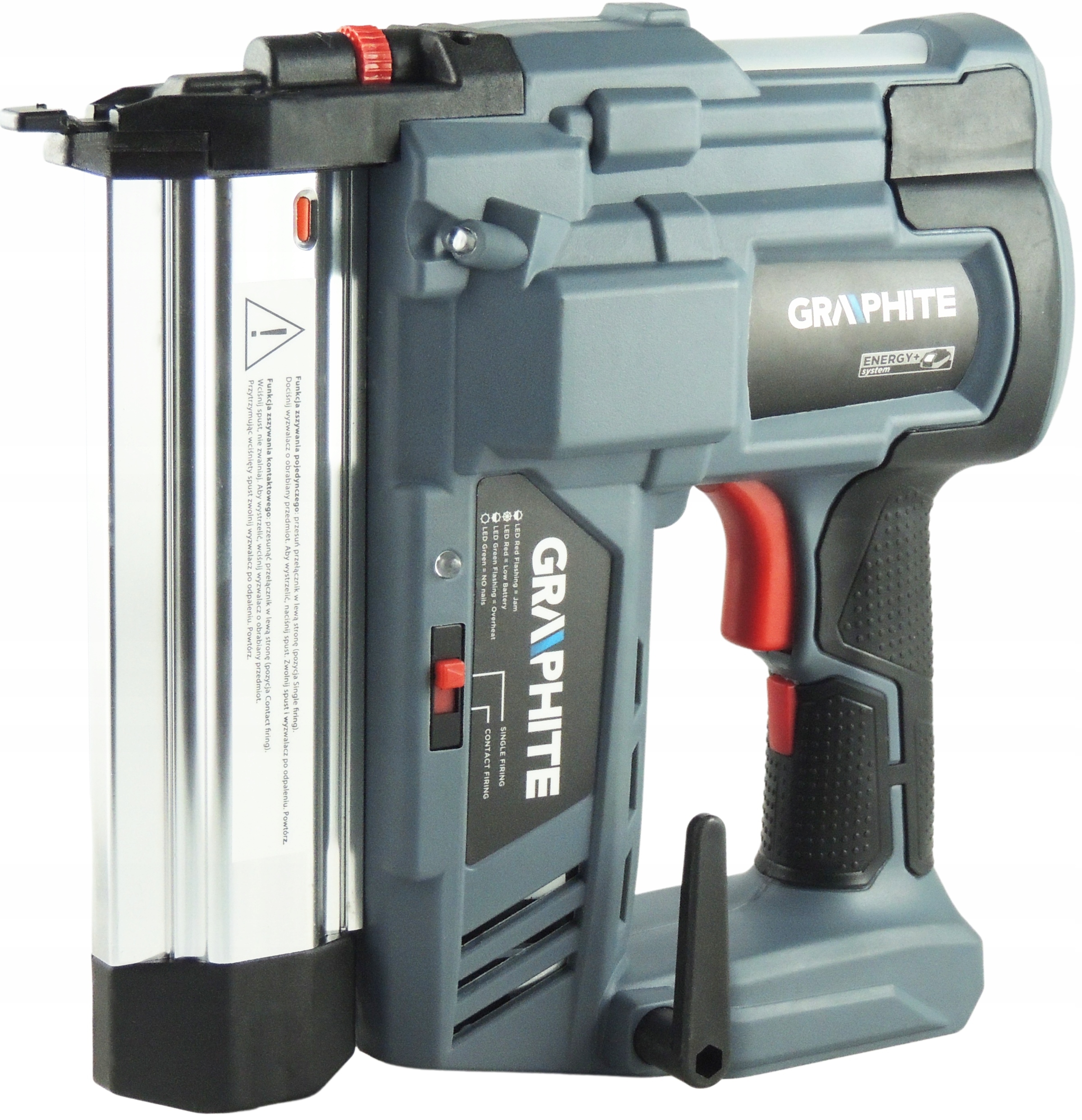 Zszywacz Akumulatorowy Tapicerski Taker Gwoździarka Na Baterie Graphite 18V