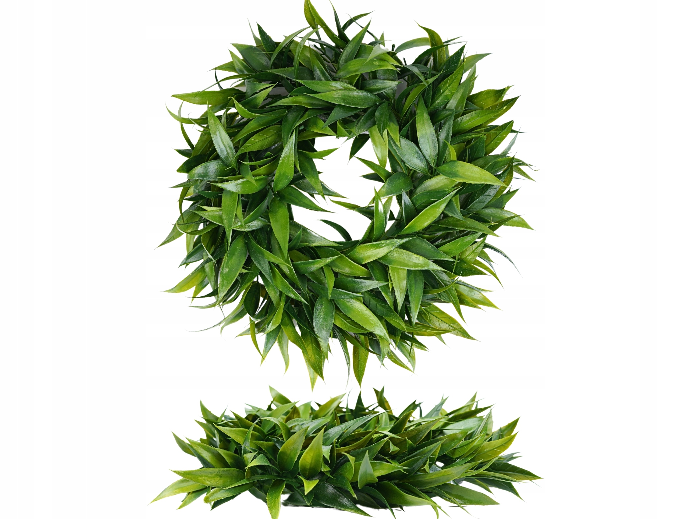 WIANEK RUSKUS GĘSTY DO POWIESZENIA NA DRZWI 35 cm SZTUCZNE LIŚCIE KWIATY Rodzaj wianki