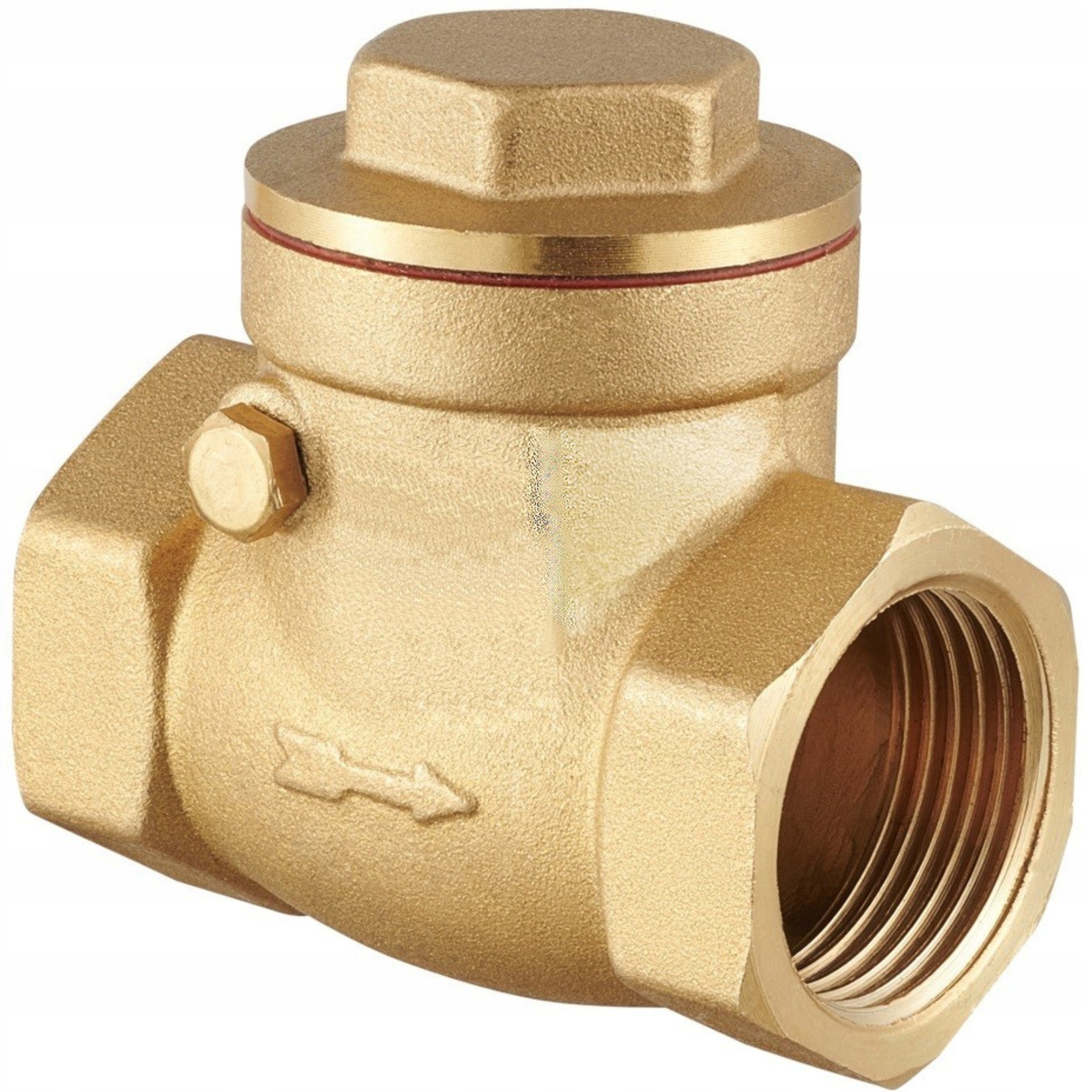 Zawór Zwrotny Mosiężny Klapowy 2" DN50 Klapkowy Kierunkowy Mosiądz Mocny