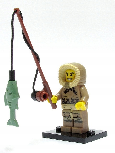 Lego Minifigurka Panáček col05-4 Ice Fisherman Rybák Nová Sáček Unikát