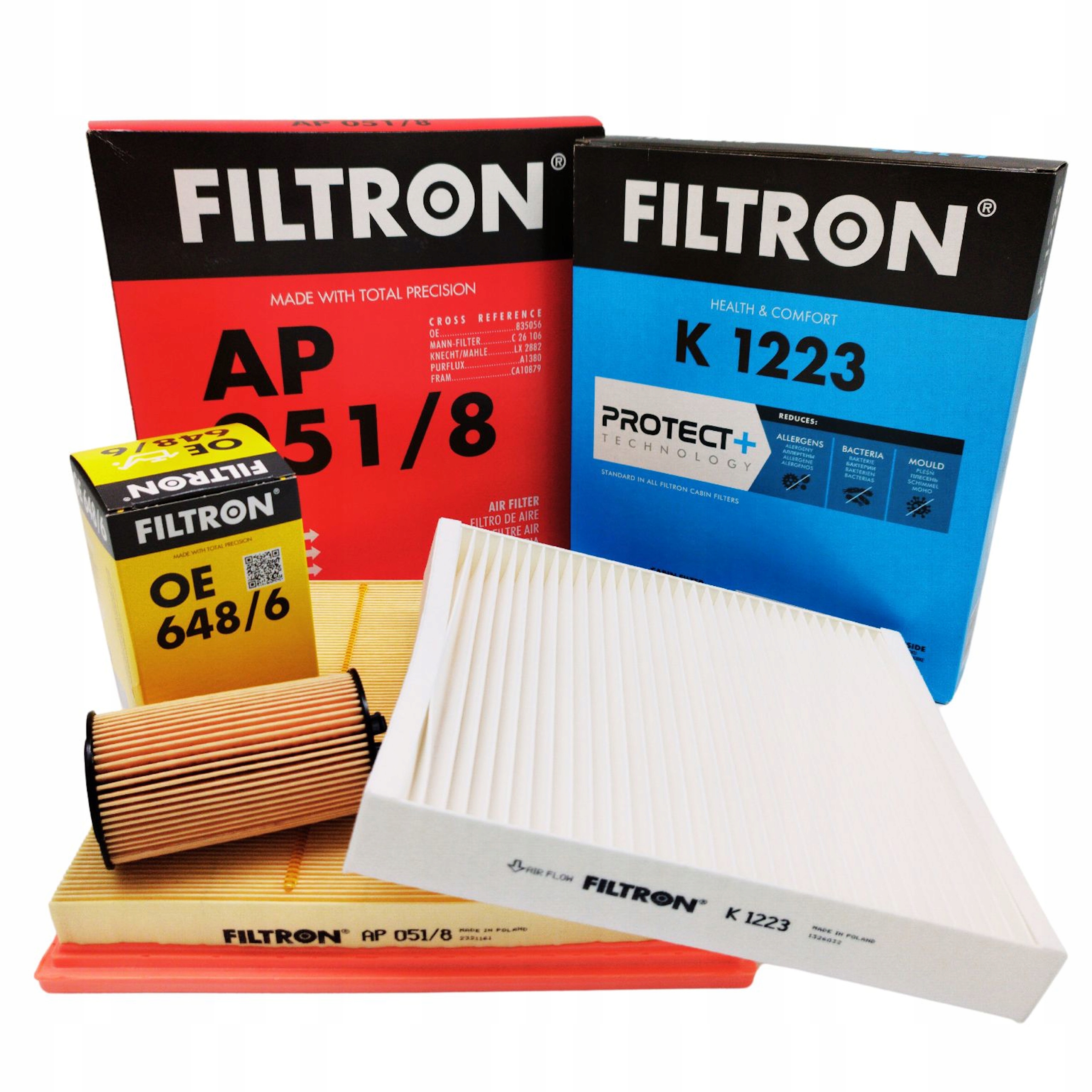 ZESTAW FILTRÓW FILTRON OPEL ASTRA J OE 648/6 za 73,15 zł z warszawa ...