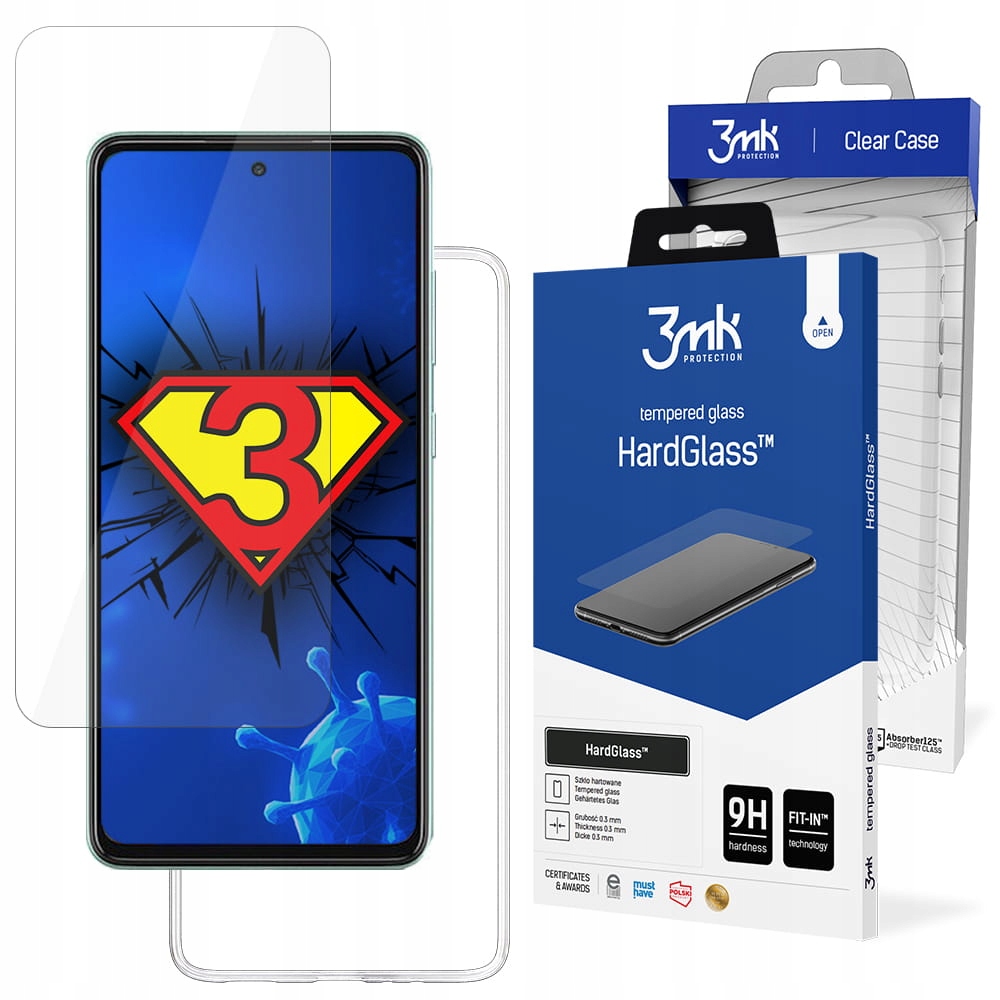 

Etui Clear Case Szkło 3mk do Samsung A52 4G 5G