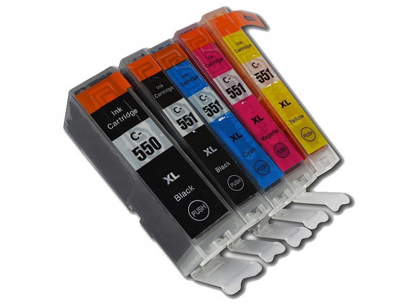 

5 x Canon XL CLI551 PGI550 Pixma iP7250 MG5450
