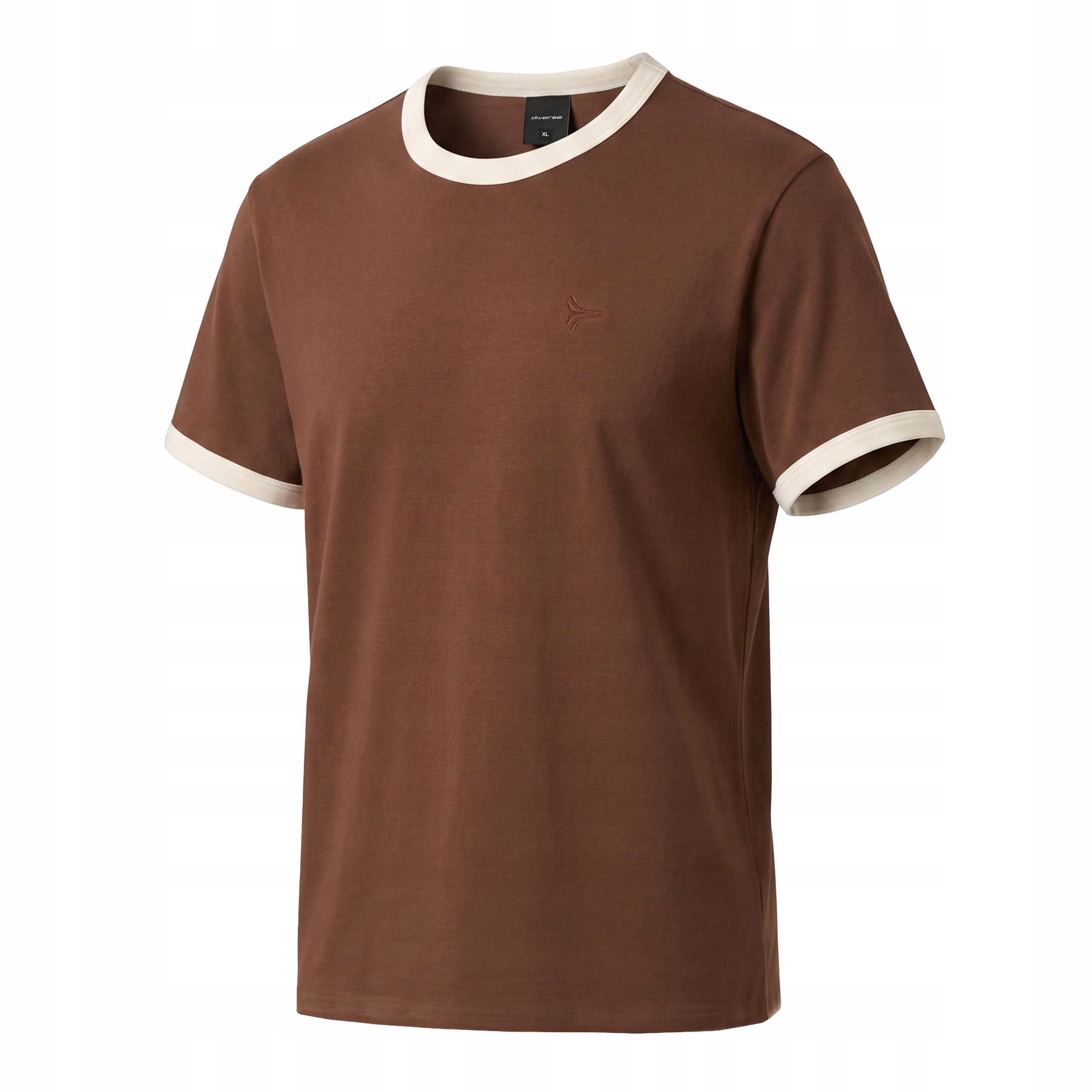 Koszulka męska T-shirt bawełniany Diverse Lorenz 264 Brąz XL