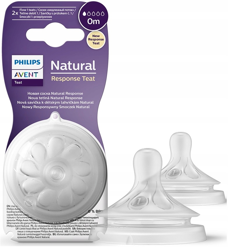 

Avent Natural Response Smoczek Do Butelki 2szt 0m