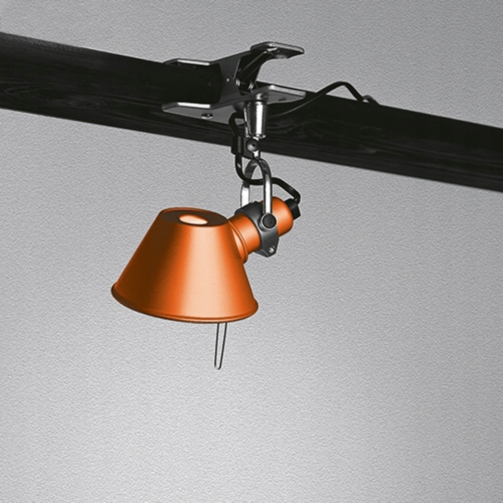 Artemide Tolomeo Micro Pinza oranžová dizajnové svietidlo s klipom, E14, 4
