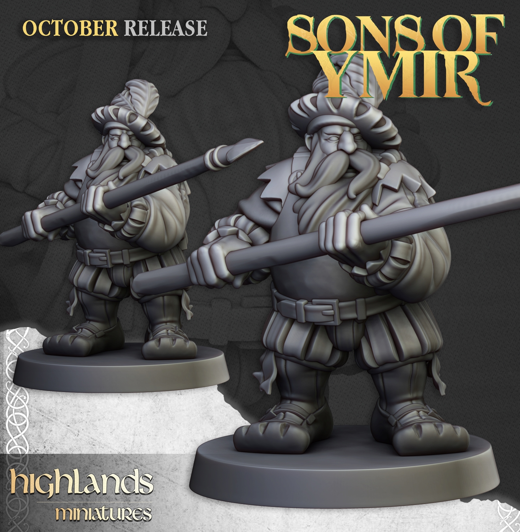 Dwarf Pikemen Unit #4 - Highlands Miniatures