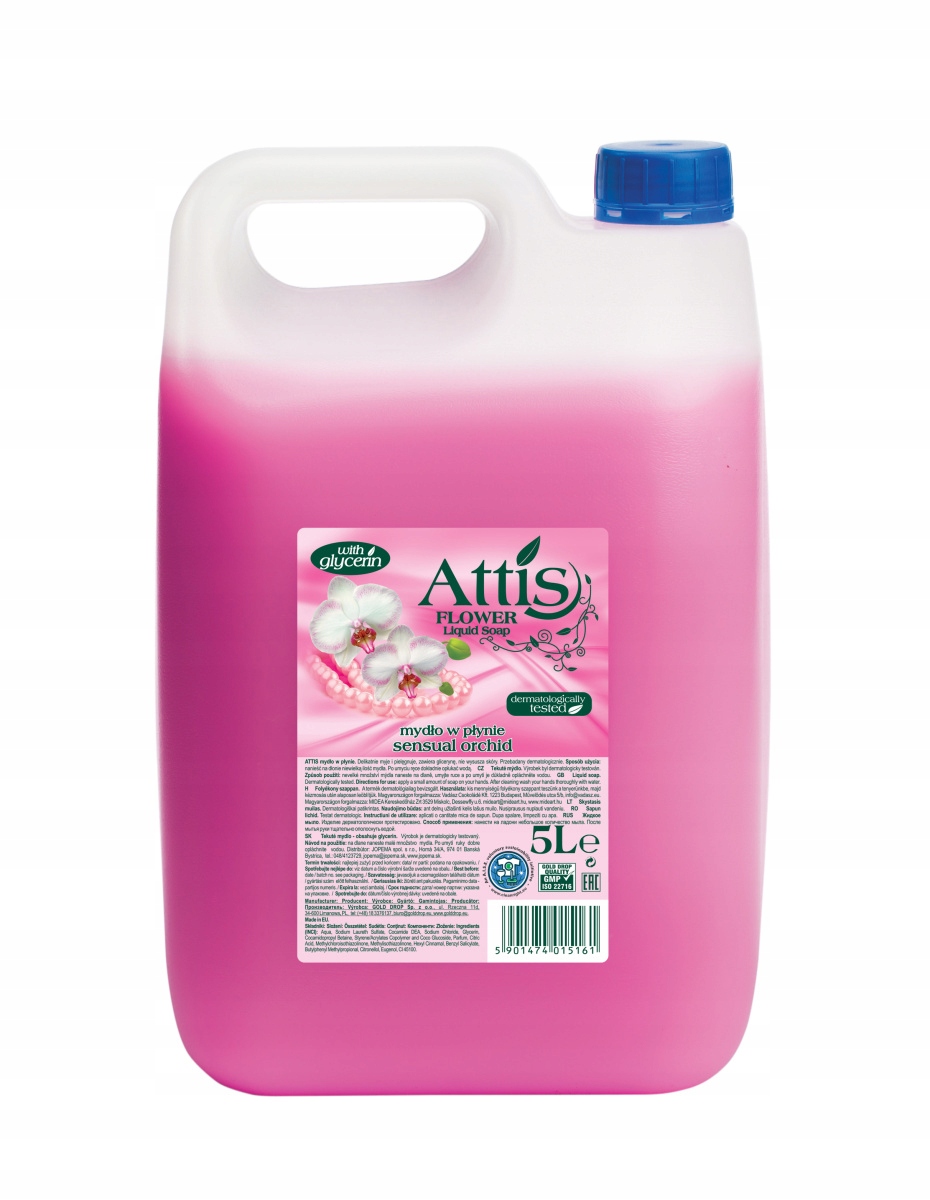 

Mydło Attis Flower w płynie 5l orchidea zapas