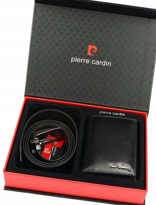 Pánská kožená peněženka a Pásek Pierre Cardin 125 dvoubarevný Dárek
