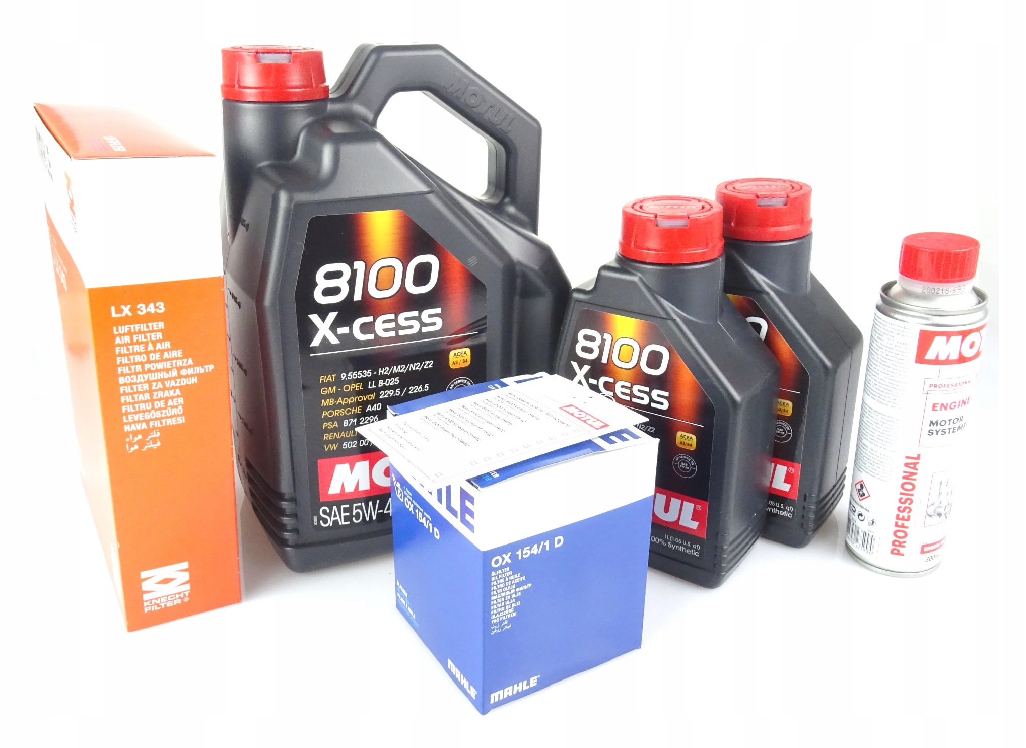 

Motul 8100 X-cess 5W40 7 L Płuka Filtr E46 M52 M54