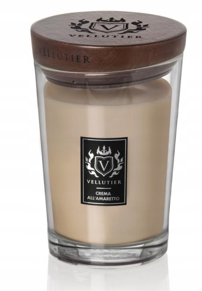 Vellutier Svíčka Velká Sklenice Crema AllAmaretto