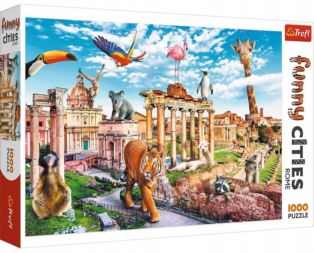 

Puzzle Dziki Rzym Funny Cities 1000 Elem. Trefl