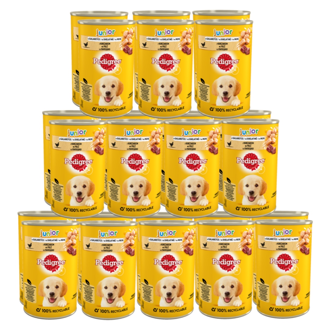 Levně Pedigree Junior sada mokrých Krmivo 24x400g kuře