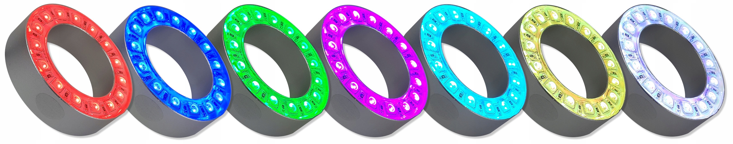 RING 15 LED SMD RGB OŚWIETLENIE ZE STEROWNIKIEM Moc 3.8 W