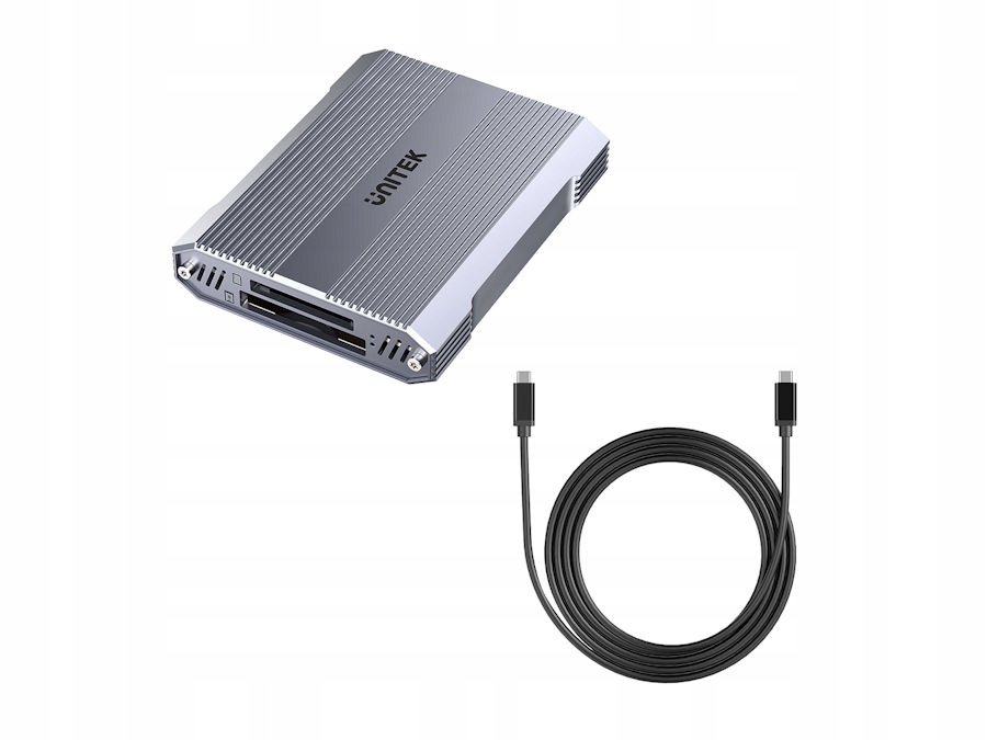 Czytnik kart SD/microSD/CF Express Usb-c 10Gbps hub Usb-a x1 Unitek