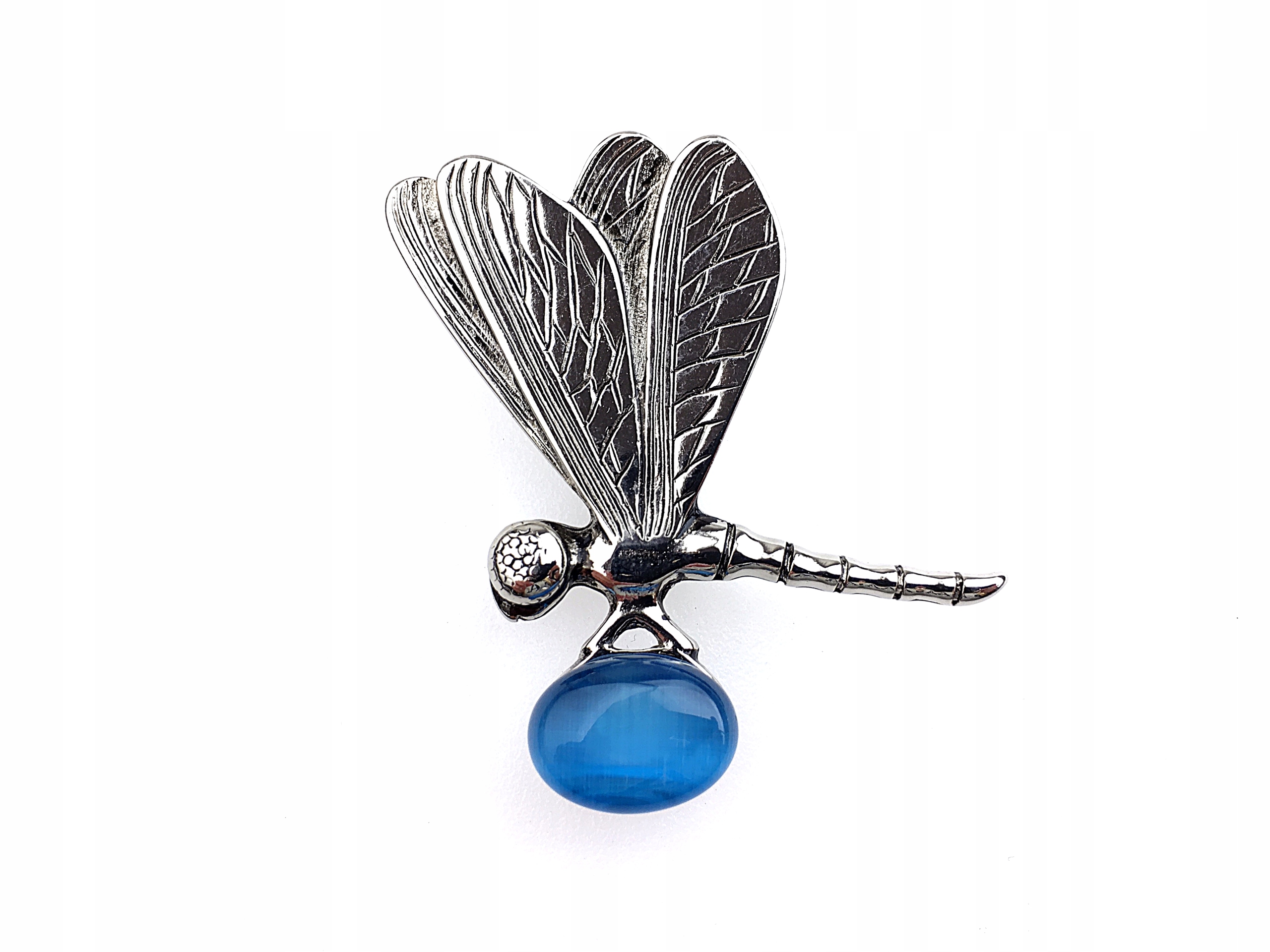 

broszka ważka kamień uleksyt niebieski produkt Pl