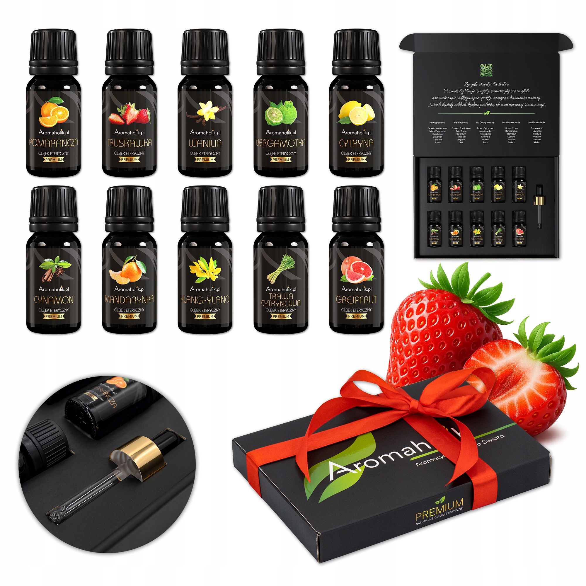 10x Olejki Eteryczne Zestaw do Nawilżacz Dyfuzor Powietrza Zapachowe