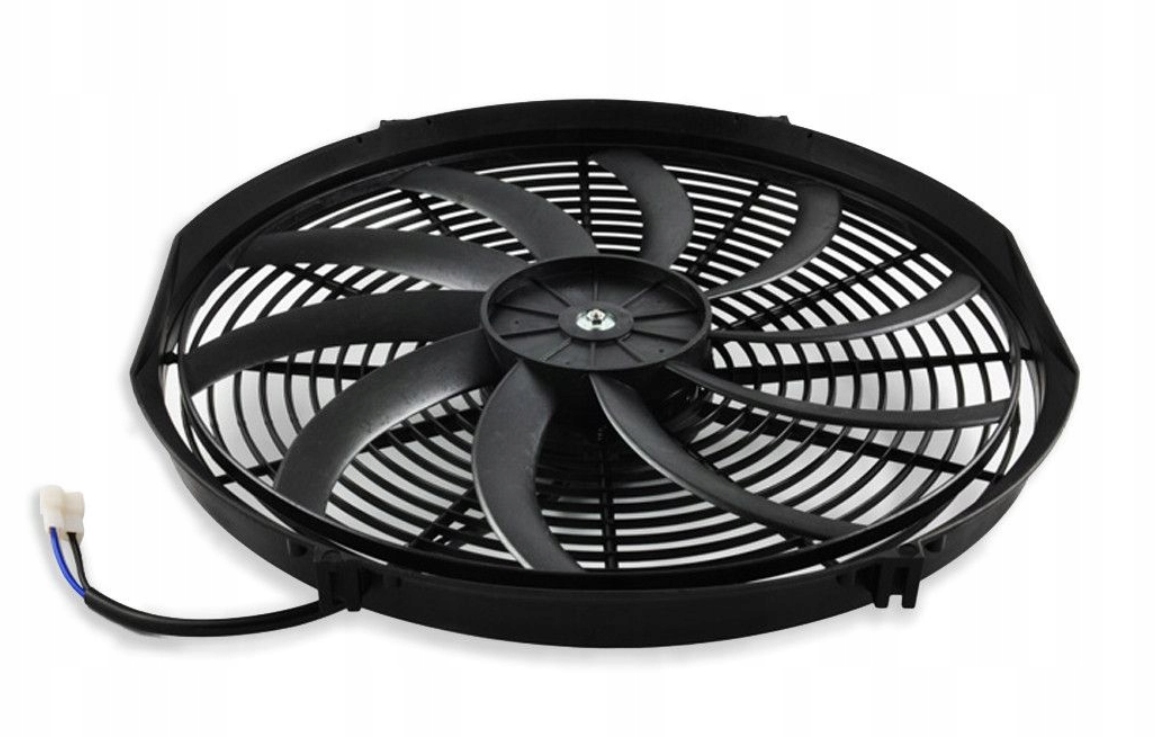 Ventilátor 14" Cali 370 mm 90 W Tlačný lisovací Fmic Slim Tenký 12 V