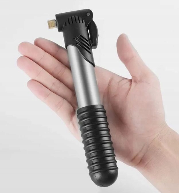 POMPKA ROWEROWA RĘCZNA DO ROWERU PODRÓŻNA + ADAPTER WENTYLA TELESKOPOWA V5 Model 000