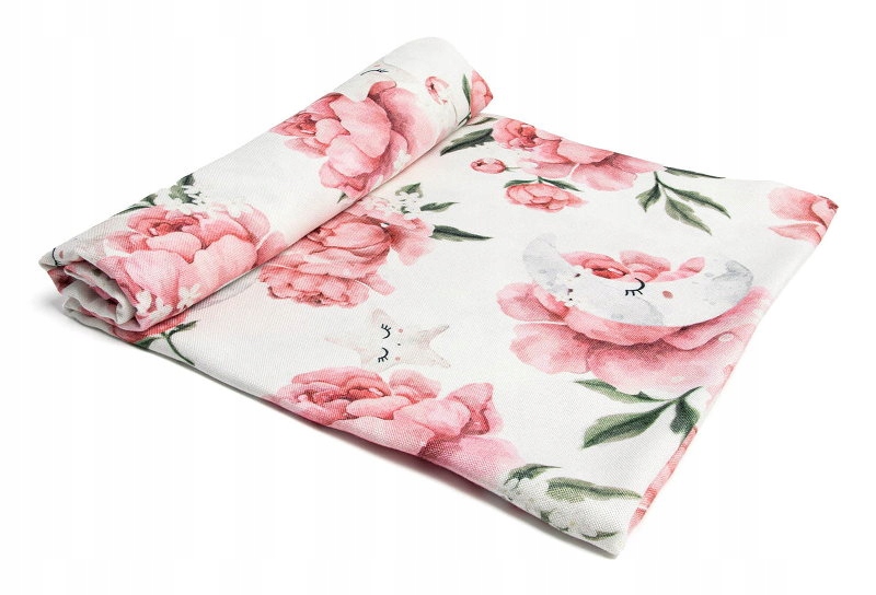 

Otulacz bambusowy Peonie Kwieciste Gwiazdki Lepre