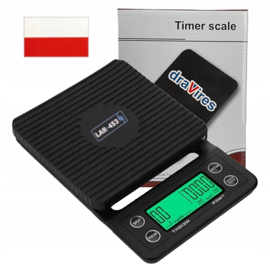 Přesná váha na kávu s LCD stopkami do 5KG Návod V Češtině