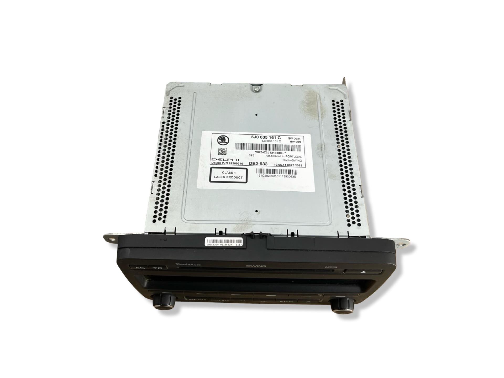 Radio samochodowe Skoda Fabia 2 facelift 2011 5J0035161C