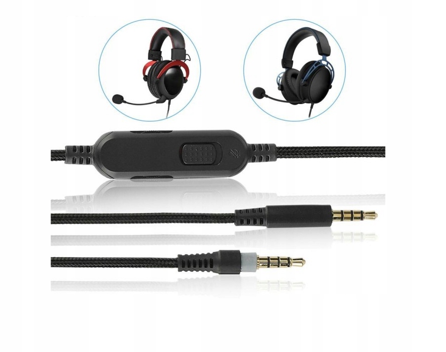 KABEL PRZEWÓD DO SŁUCHAWEK HYPERX ALPHA CORE CLOUD PILOT Rodzaj słuchawek wokółuszne