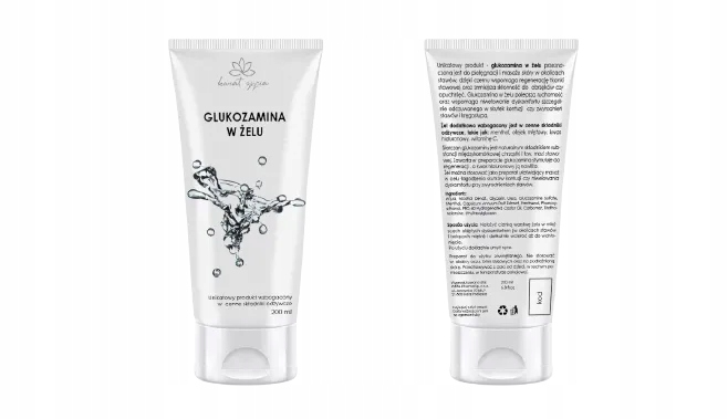 

Kwiat Życia Glukozamina w żelu do ciała, 200 ml